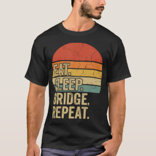 T-shirt Manger Dormir Pont Répéter Carte