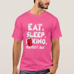 T-shirt Manger. Dormir. Recommencer. Boxe Jour de Boxe Par