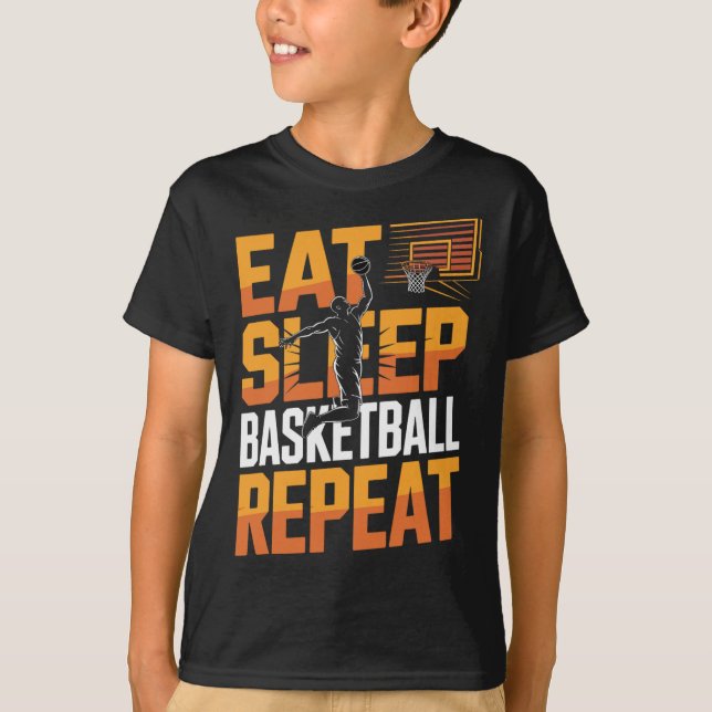 T-shirt Manger Dormir Sketll Répéter  (Devant)