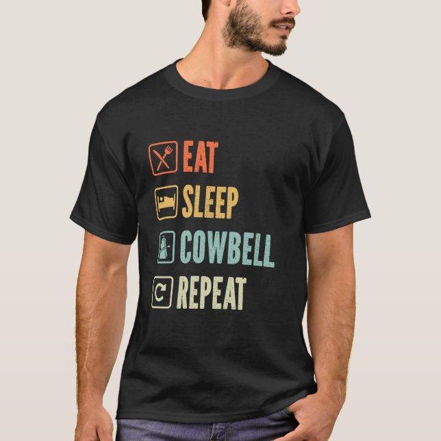 T-shirt Manger Dormir Sonnaillerie Répéter Sonnaillerie Vi (Devant)