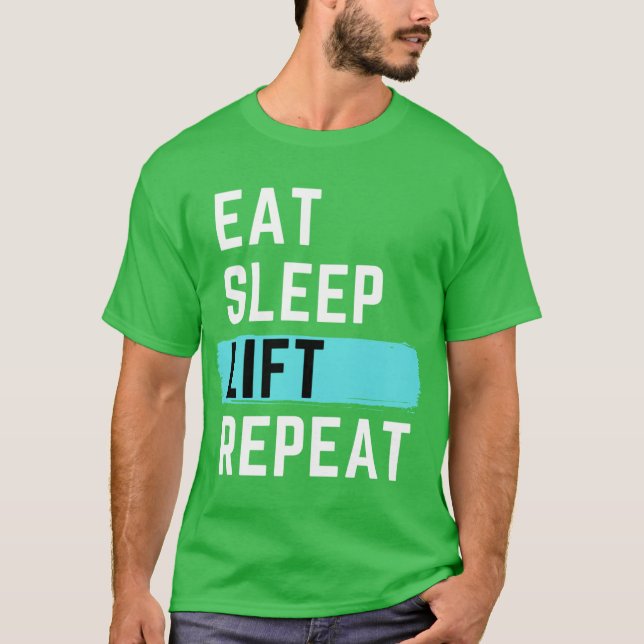 T-shirt Manger Dormir Soulever Répéter garçon (Devant)