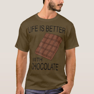 T-shirt Manger Du Chocolat Avec Du Chocolat Drôle Dit