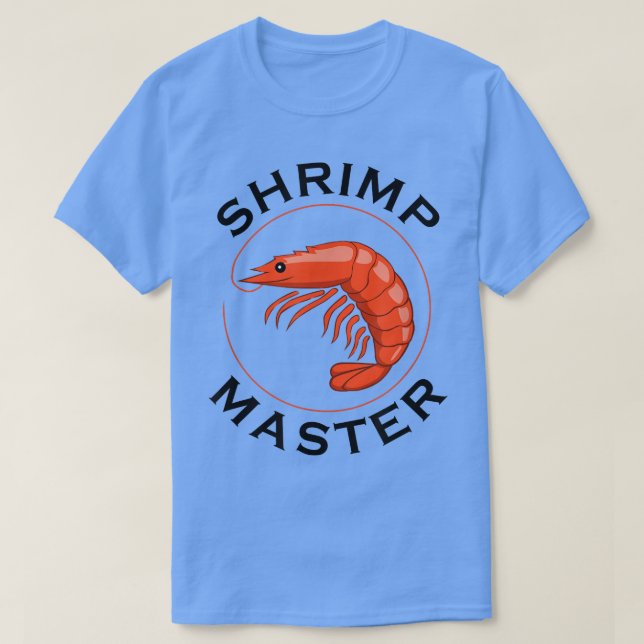 T-shirt Manger Fruits De Mer Drôle crevettes Chef (Design devant)