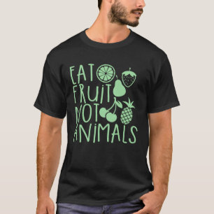 T-shirt Manger Fruits non animaux Végétarien Végétarien An