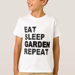 T-shirt Manger Jardin de sommeil Répéter