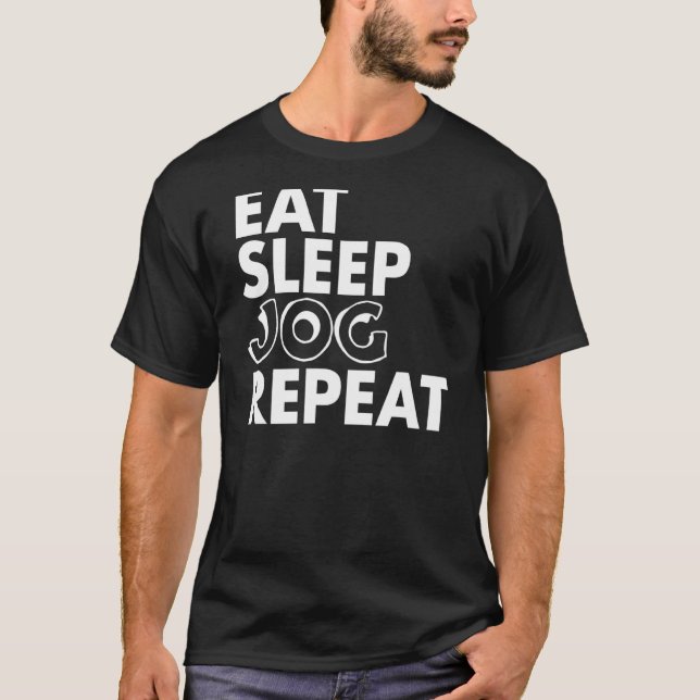 T-shirt Manger Jog de sommeil Répéter l'exercice Lover (Devant)