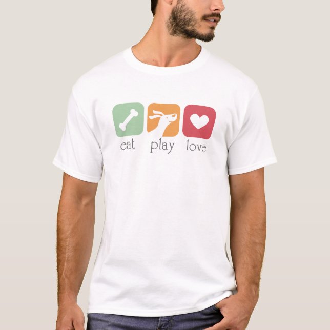 T-shirt manger l'amour (Devant)