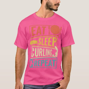 T-shirt manger le curling de sommeil répéter 13