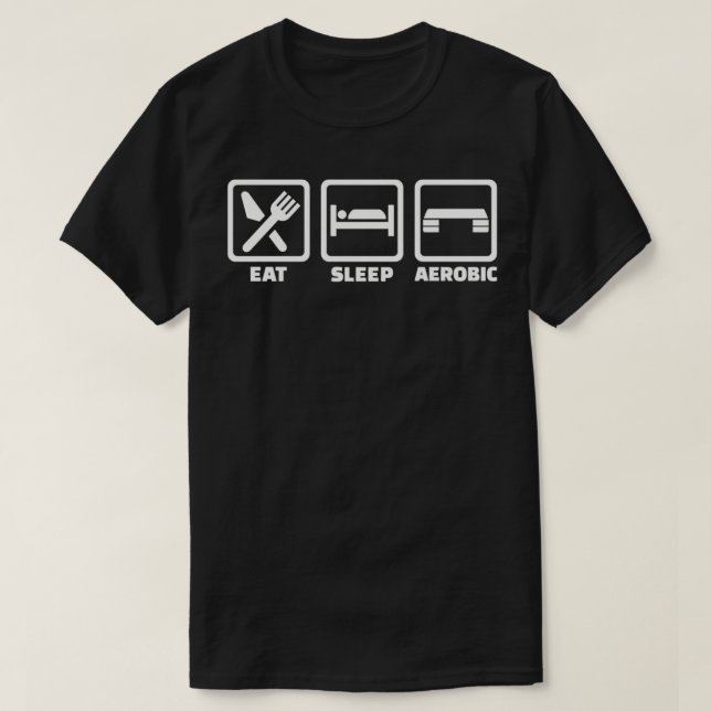 T-shirt Manger le sommeil Aérobic 1 (Design devant)
