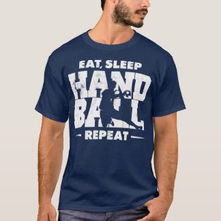 T-SHIRT MANGER LE SOMMEIL HANDBALL RÉPÉTER VINTAGE PAR SOU