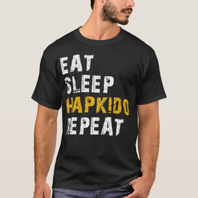 T-shirt manger le sommeil hapkido (Devant)