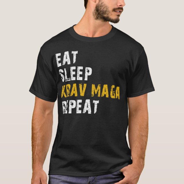 T-shirt manger le sommeil krav maga (Devant)