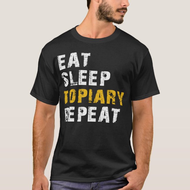 T-shirt manger le sommeil topiaire (Devant)