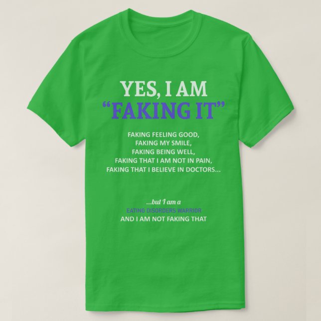 T-shirt Manger Les Troubles Constatation Je L'Inquiète Dan (Design devant)