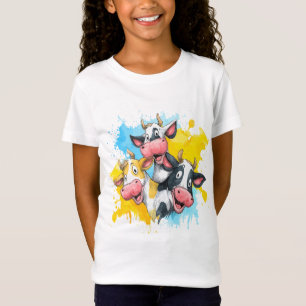 T-Shirt Manger, Moo, Amour : Drôle Conception Vache