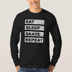 T-shirt Manger Patinage de sommeil Répéter Design désorgan