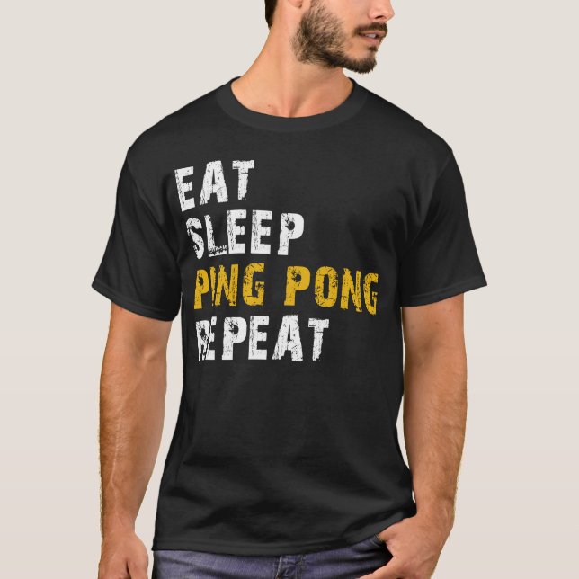 T-shirt manger ping pong (Devant)