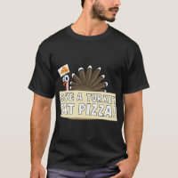 Manger Pizza Funny Végétarien mignon dinde de Noël