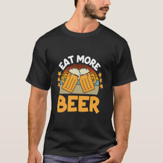 T-shirt Manger Plus De Bière Boire Drôle
