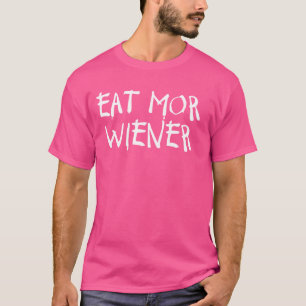 T-shirt Manger Plus Weiner Funny Hotdog Lover Style Rétro