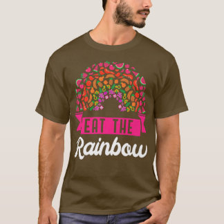 T-shirt Manger Rainbow Vegetarian Veganism Vegetarianis