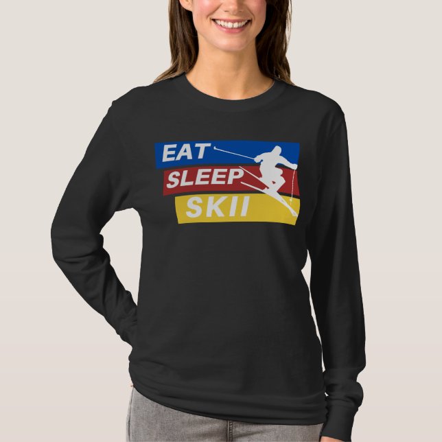 T-shirt Manger Ski de sommeil (Devant)