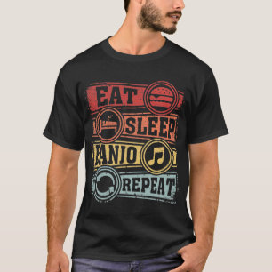 T-shirt Manger Sleep Banjo Répéter