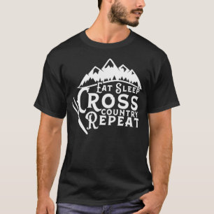 T-shirt Manger Sleep Cross Country Repeat XC Skiing CrossC
