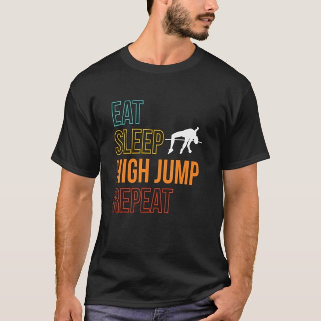 T-shirt Manger Sleep High Jump Répéter High Jump (Devant)