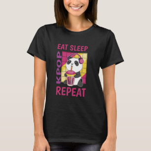 T-shirt Manger Sleep Kpop Répéter Coréen Heart Love K-Pop