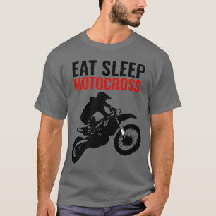 T-shirt Manger Sleep Motocross Motorcycle Sport Pop Art