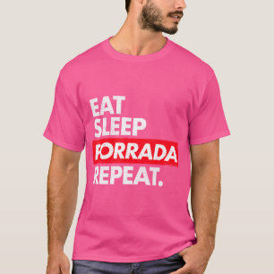 T-shirt Manger Sleep Porrada Répéter Bjj Jiu Jitsu Tous le