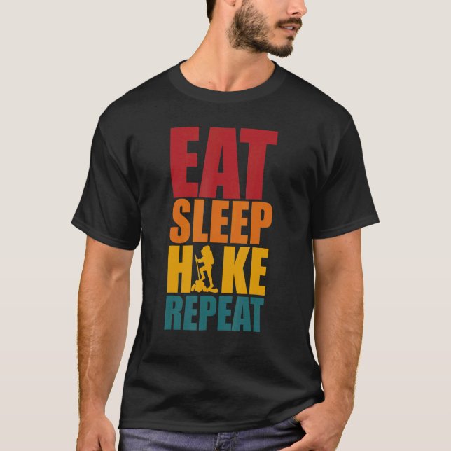 T-shirt Manger Sleep Randonnée Répéter Classic Summer Vaca (Devant)