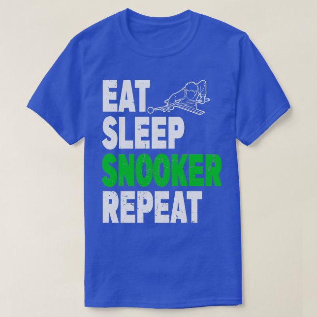 T-shirt Manger Snooker Snooker Répéter Snooker Design TS c (Design devant)