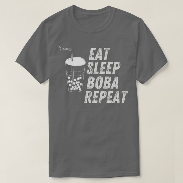 T-shirt manger sommeil boba répétition 2 (Design devant)
