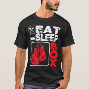 T-shirt Manger Sommeil Boxe - Amateur de boxe Gym Boxeur K