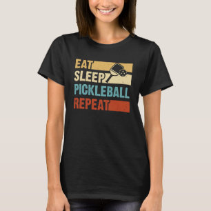 T-shirt Manger Sommeil Pickleball Répéter