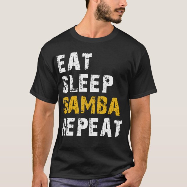T-shirt manger sommeil samba (Devant)