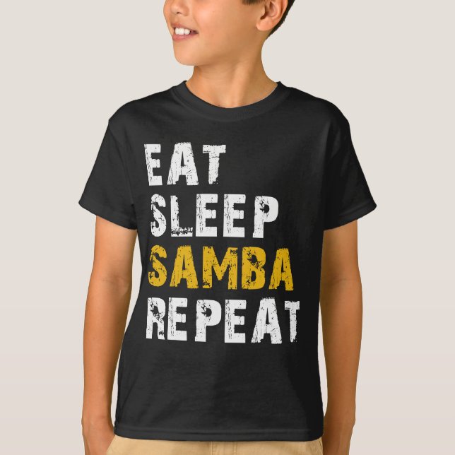 T-shirt manger sommeil samba (Devant)