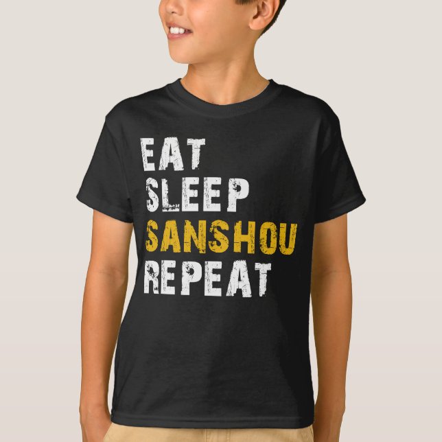 T-shirt manger sommeil Sanshou (Devant)