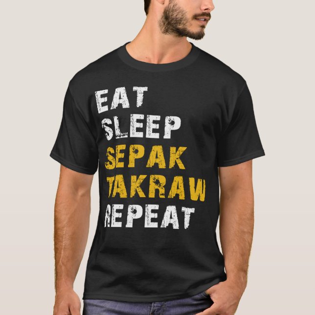 T-shirt manger sommeil Sepak takraw (Devant)