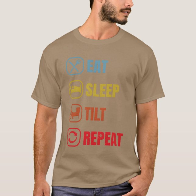 T-shirt Manger Sommeililt Répéter garçon (Devant)