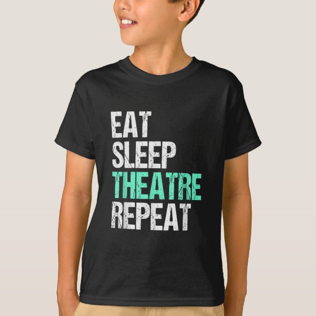 T-shirt Manger Théâtre du sommeil Répéter (Devant)