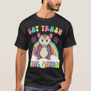 T-shirt Manger Trash Hail Satan Kawaii Pastel Goth Satanic