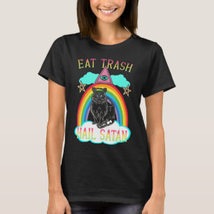 T-shirt Manger Trash Hail Satan Raccoon Satanic