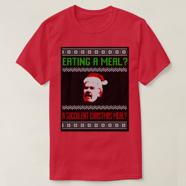 T-SHIRT MANGER UN REPAS UN REPAS SUCCULENT NOËL REPAS (Design devant)
