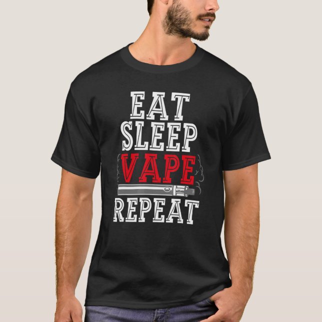 T-shirt Manger Vape De Sommeil Répéter Vape Pour Hommes Va (Devant)
