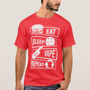 T-shirt Manger Vape de sommeil Répéter Vapeur Vapeur Suboh