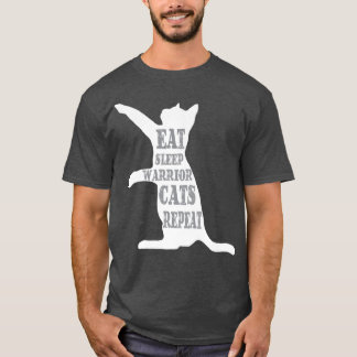 T-shirt MangerSleepWarrior CatsRépéter un Amoureux des cha