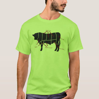 T-shirt Mangeur de boeuf ! Coupes savoureuses envoyant à